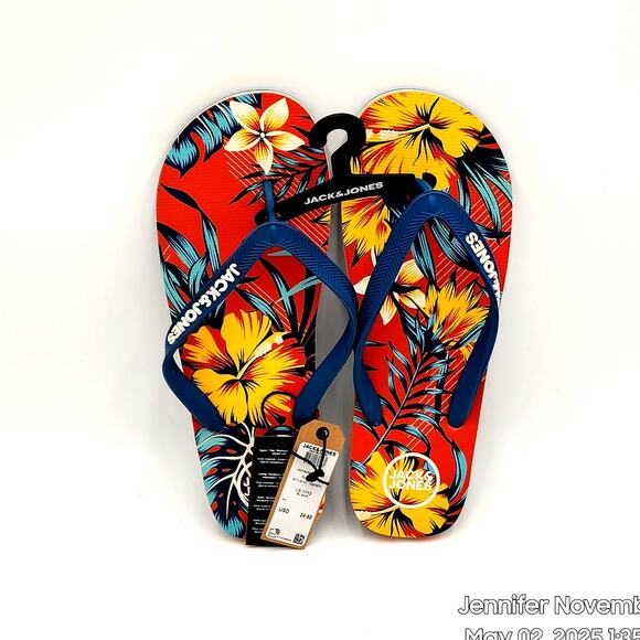 JACK & JONES MEN'S FLIPFLOP 'EXUBERANCE' SIZE 11/12 - Picture 1 of 7